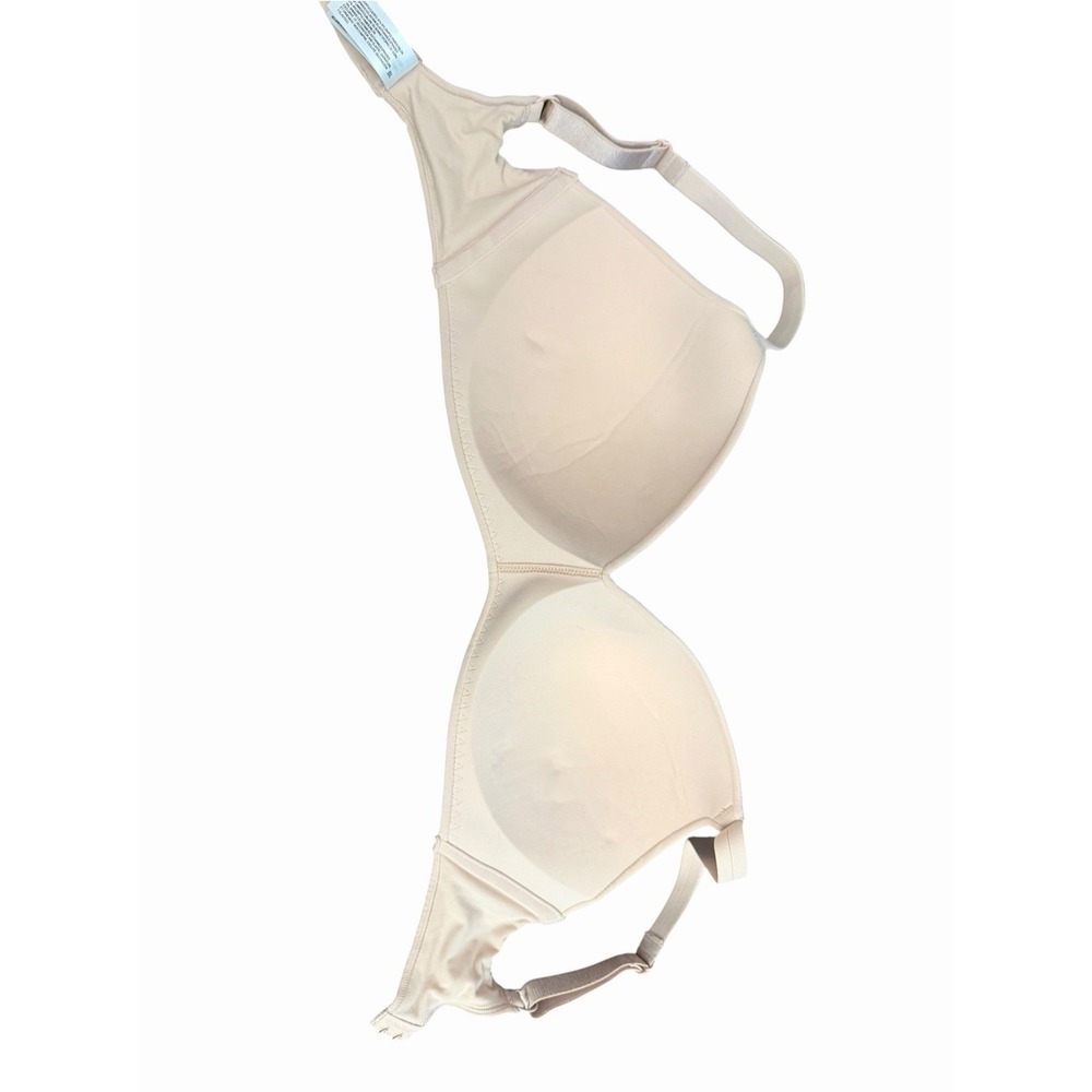 Wacoal Bra Womens Size 30DDD Beige Wireless Full Coverage Hook Loop KKk16-1 - Picture 5 of 6